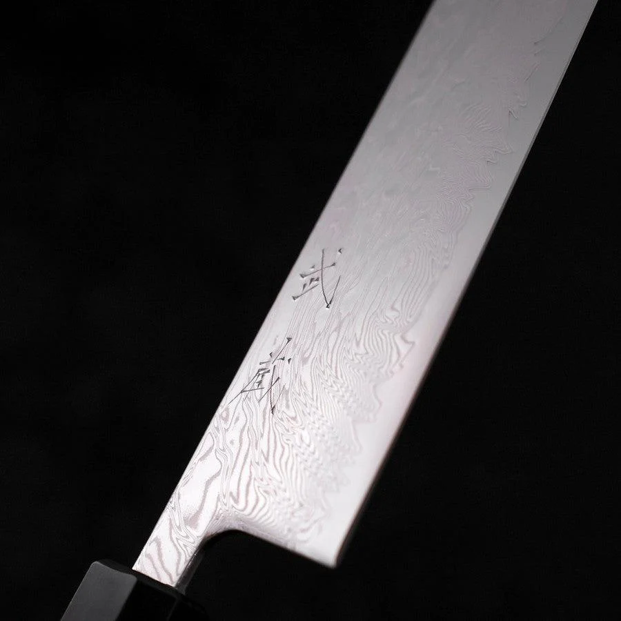 Kiritsuke SLD Wellen-Nickel Damast Walnussholz Griff 210mm - Image 3