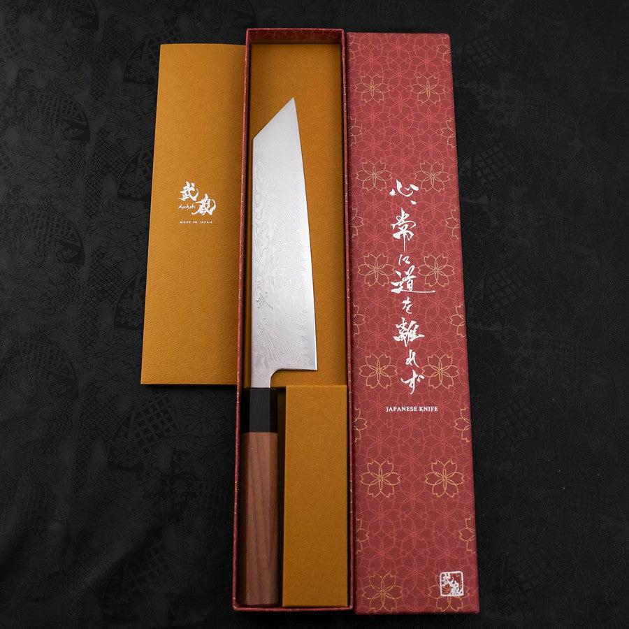 Kiritsuke SLD Wellen-Nickel Damast Walnussholz Griff 210mm - Image 8