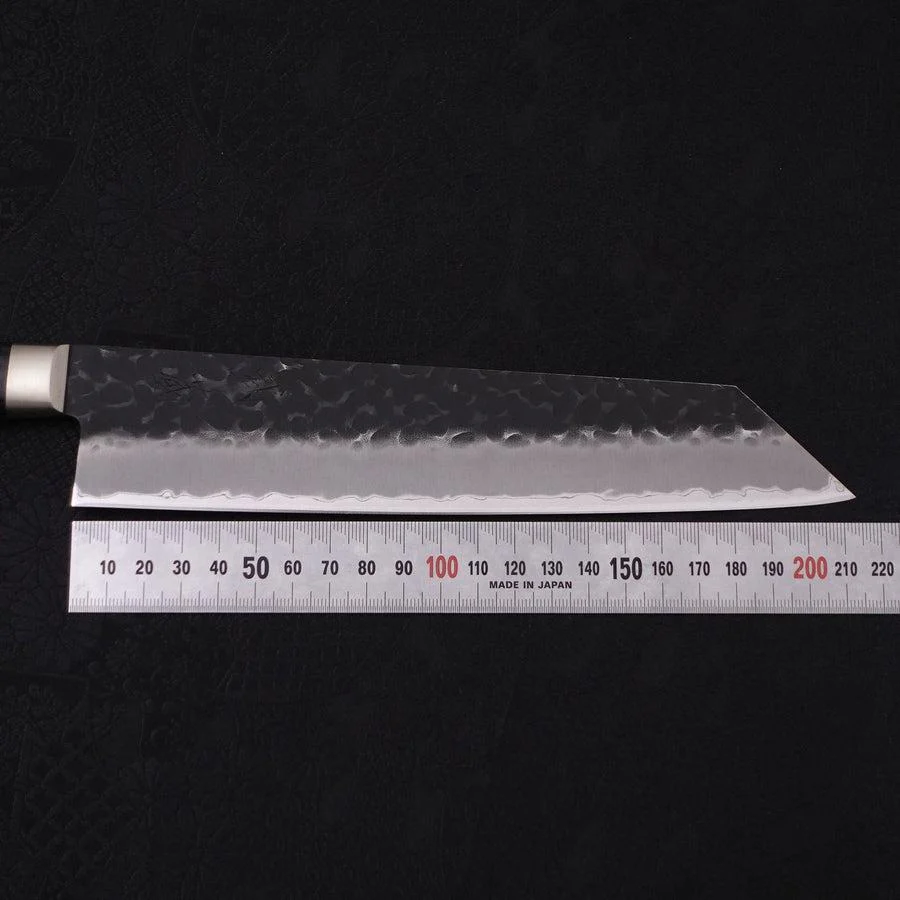 Kiritsuke Aogami-Super Edelstahlummantelung Kurouchi Tsuchime Westlicher Griff 210mm - Image 7