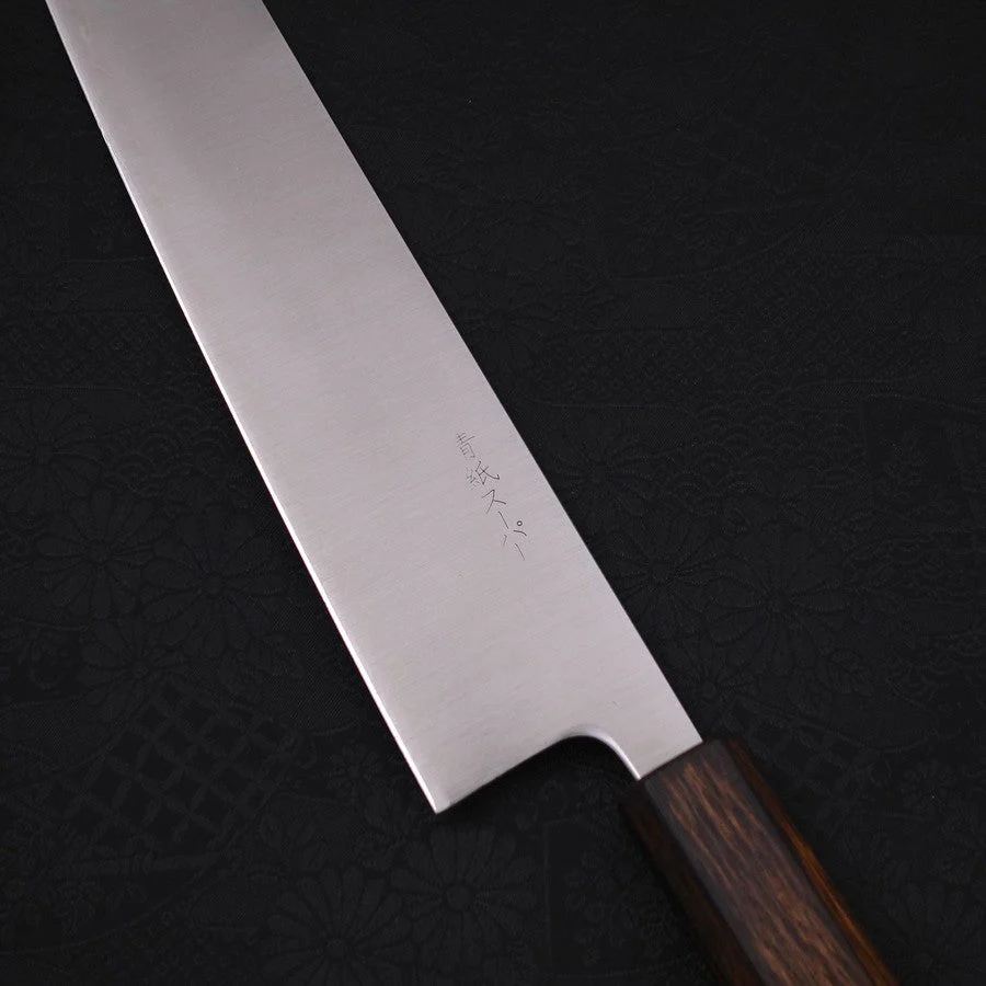 Kiritsuke Aogami-Super Edelstahlummantelung Poliert Sumi Urushi Griff 210mm - Image 3