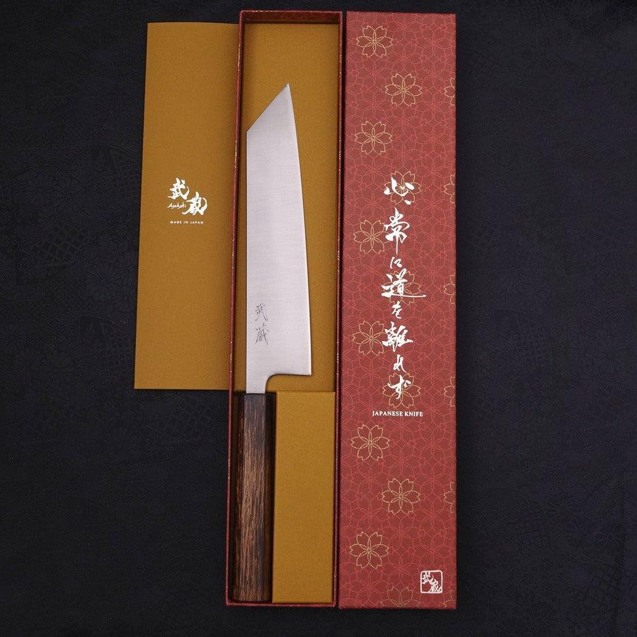 Kiritsuke Aogami-Super Edelstahlummantelung Poliert Sumi Urushi Griff 210mm - Image 8