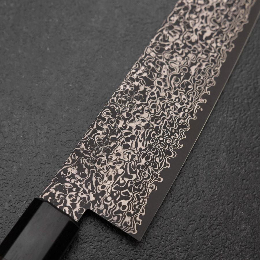 Bunka VG-10 Schwarzer Damast Rosenholz Griff 180mm - Image 3