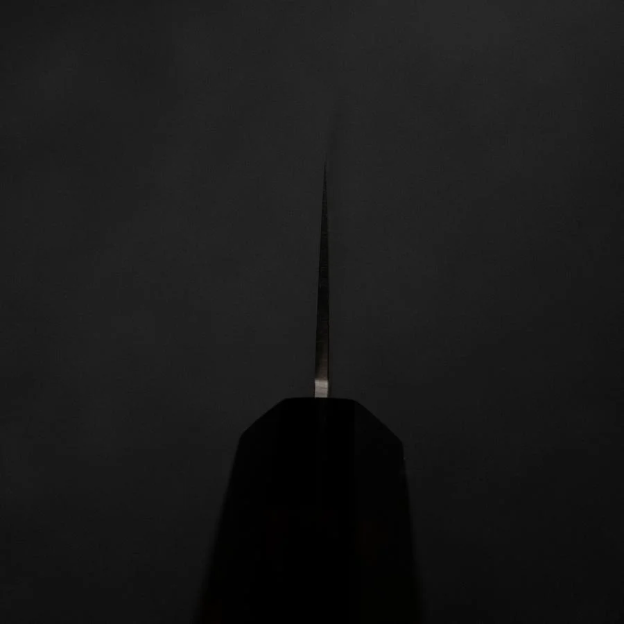 Bunka VG-10 Schwarzer Damast Rosenholz Griff 180mm - Image 4