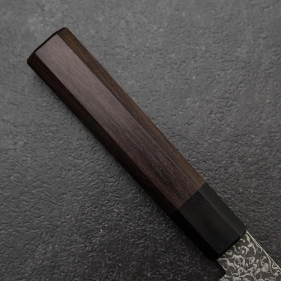 Bunka VG-10 Schwarzer Damast Rosenholz Griff 180mm - Image 6