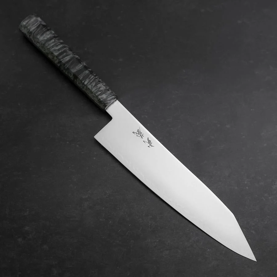 Kiritsuke VG-10 Damast Grauer Birkenholz Griff 210mm