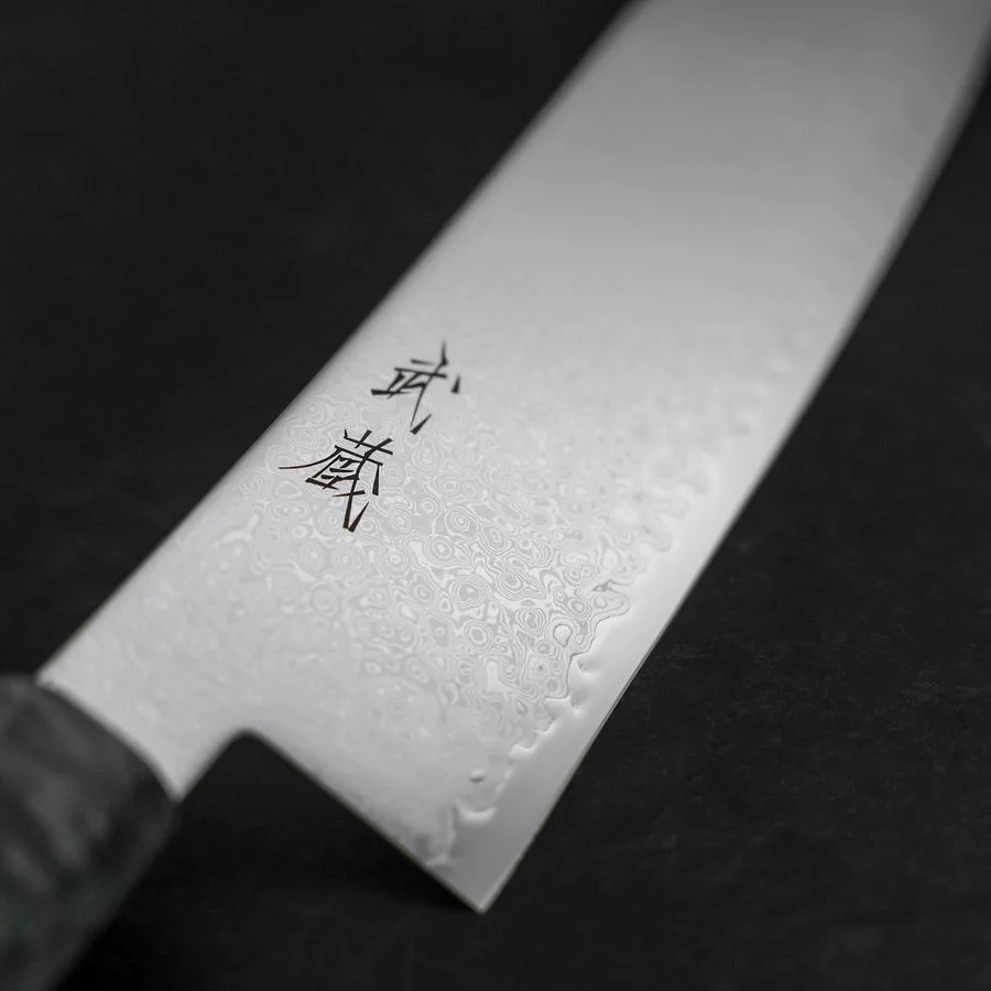 Kiritsuke VG-10 Damast Grauer Birkenholz Griff 210mm - Image 3