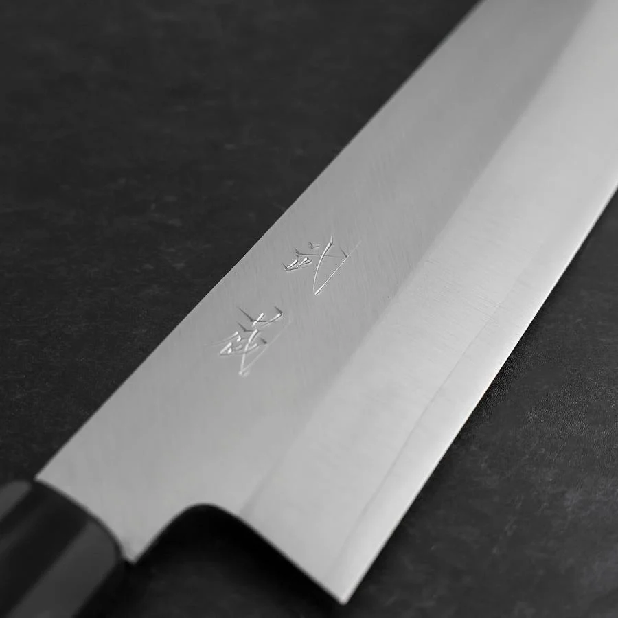 Kiritsuke VG-10 Poliert Büffelhorn und Ebenholz Griff 200mm - Image 3