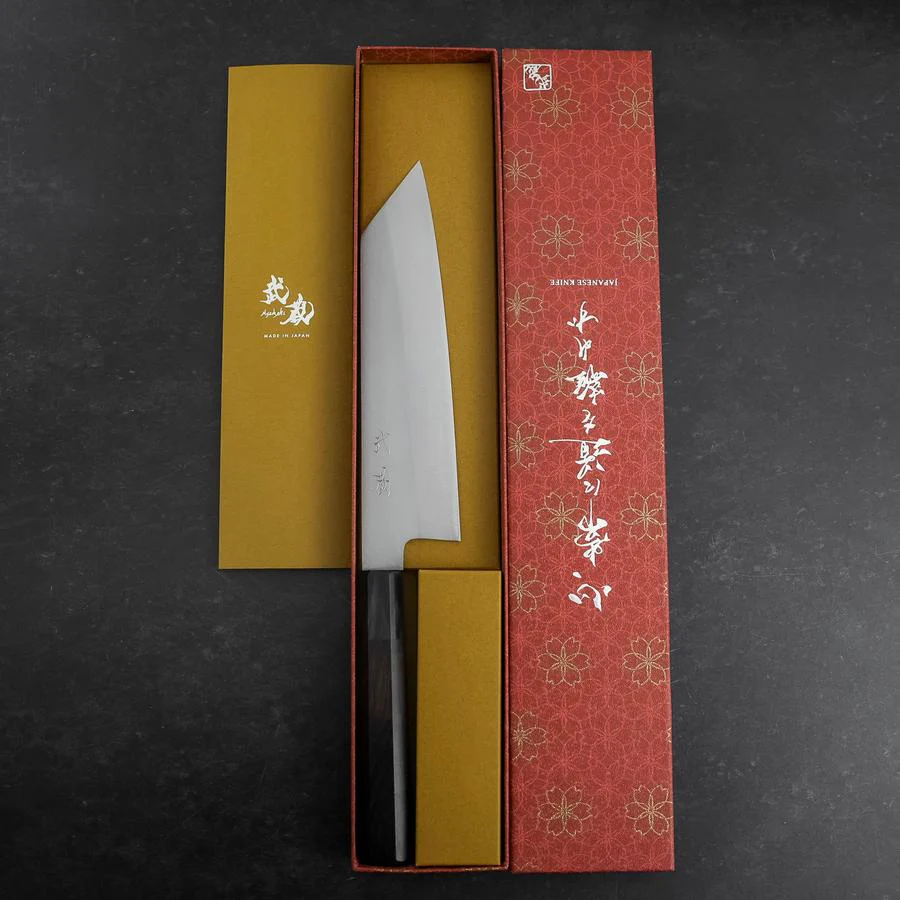 Kiritsuke VG-10 Poliert Büffelhorn und Ebenholz Griff 200mm - Image 8