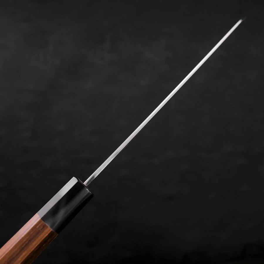 Kiritsuke White Steel #2 Kasumi Büffelhorn und Teakholz Griff 210mm - Image 5