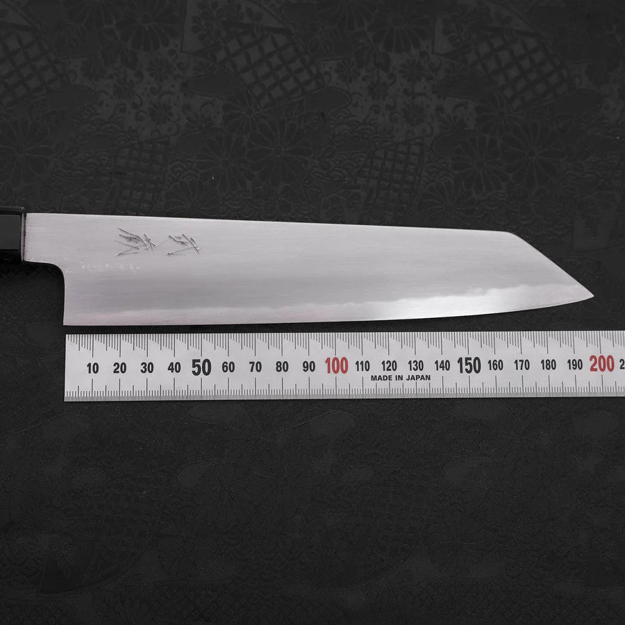 Kiritsuke White Steel #2 Kasumi Büffelhorn und Teakholz Griff 210mm - Image 7