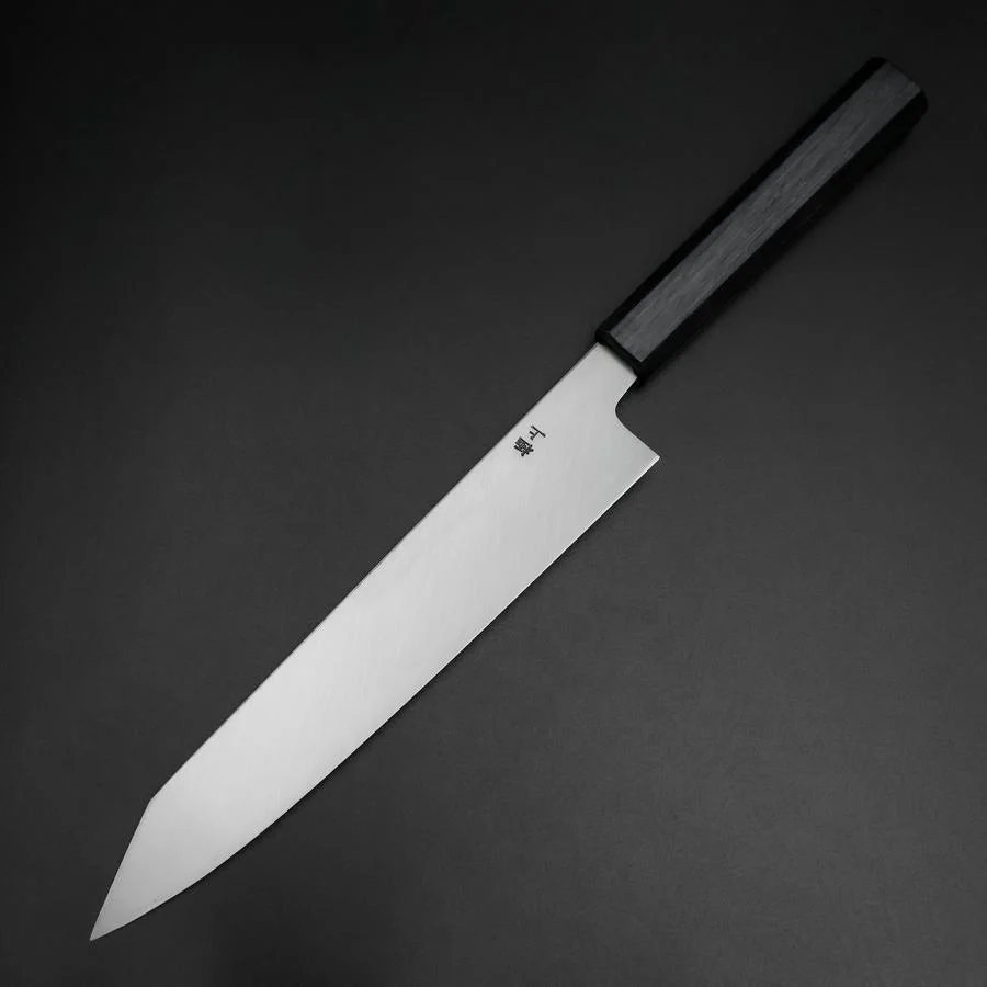 Kiritsuke White Steel #2 Kasumi Dunkelblauer Urushi Griff 230mm - Image 2