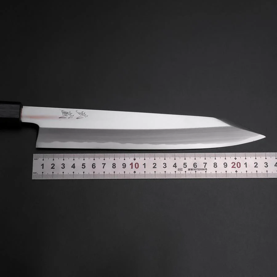 Kiritsuke White Steel #2 Kasumi Dunkelblauer Urushi Griff 230mm - Image 7