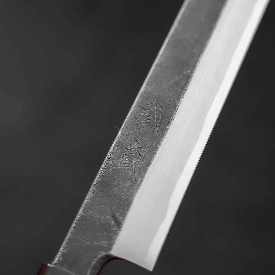 Kiritsuke Yanagiba Blue Steel #2 Kurouchi Büffelhorn und Wenge Griff 270mm - Image 3