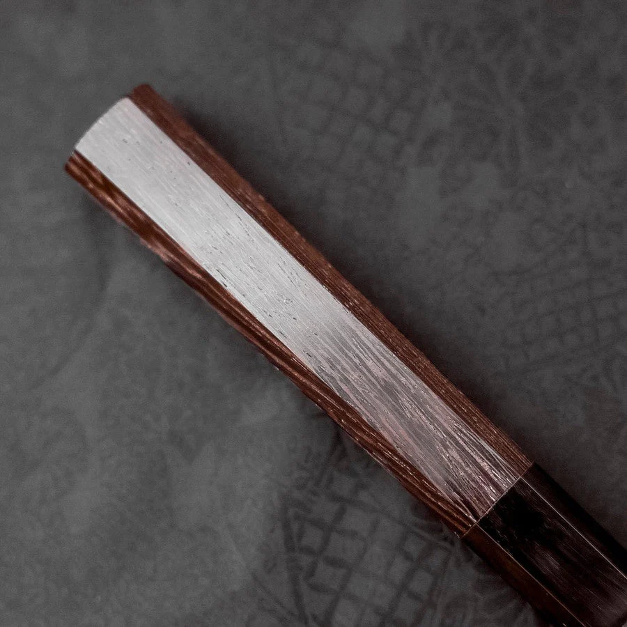 Kiritsuke Yanagiba Blue Steel #2 Kurouchi Büffelhorn und Wenge Griff 270mm - Image 6