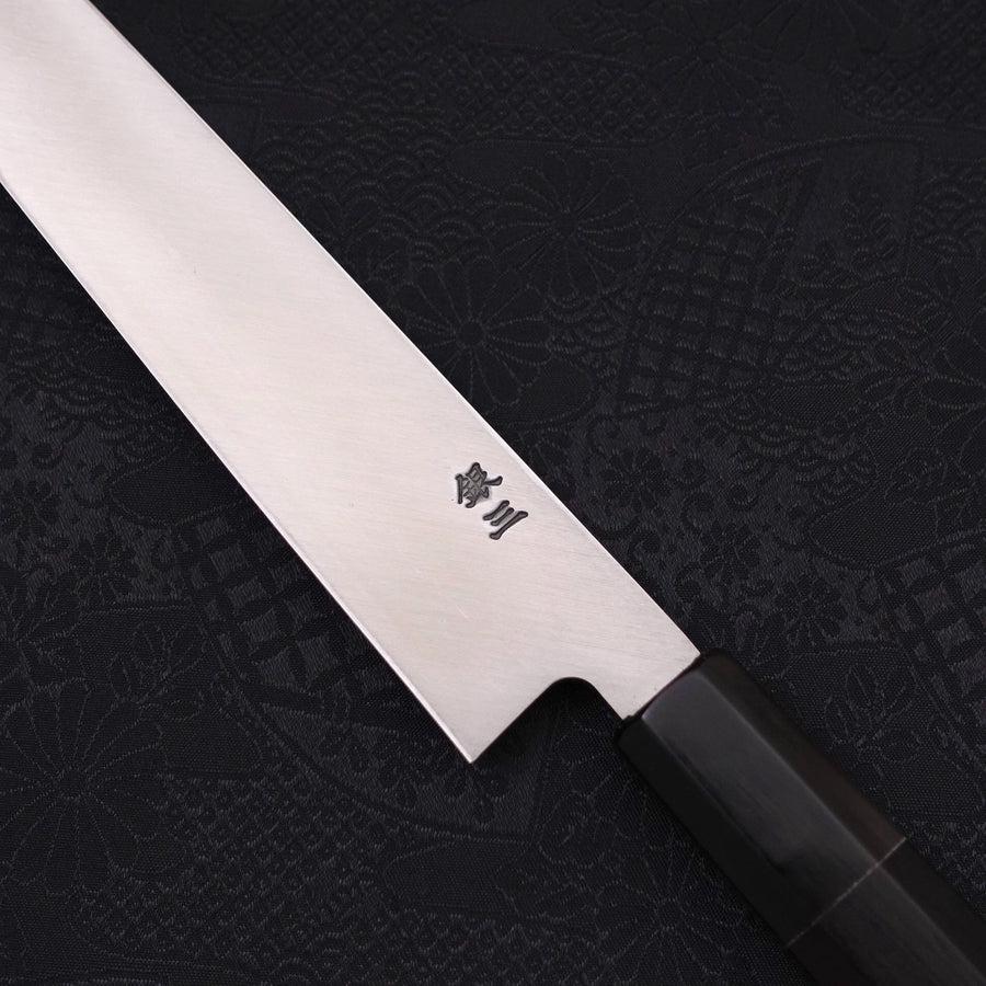 Kiritsuke Yanagiba Silver Steel #3 Kasumi Büffelhorn und Ebenholz Griff 240mm - Image 3