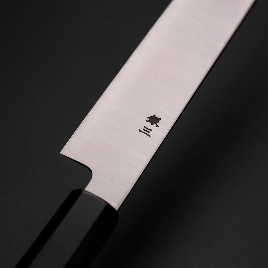 Kiritsuke Yanagiba Silver Steel #3 Kasumi Büffelhorn und Ebenholz Griff 270mm - Image 3