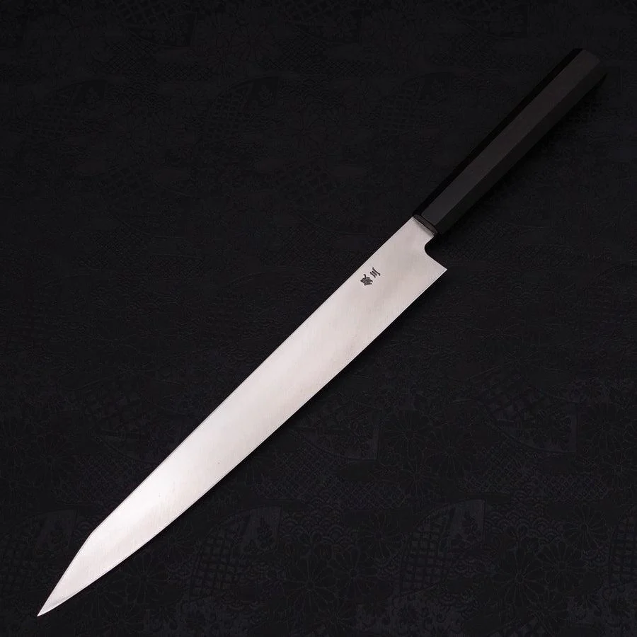 Kiritsuke Yanagiba Silver Steel #3 Poliert Büffelhorn und Ebenholz Griff 270mm - Image 2