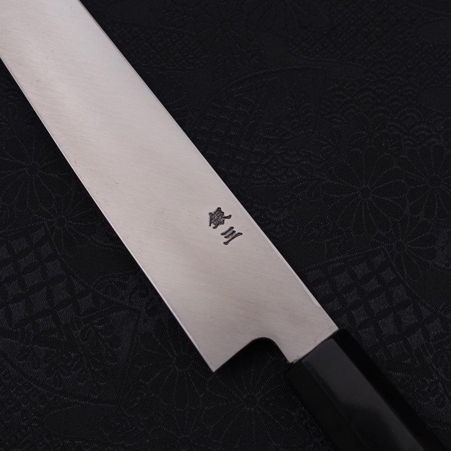Kiritsuke Yanagiba Silver Steel #3 Poliert Büffelhorn und Ebenholz Griff 270mm - Image 3