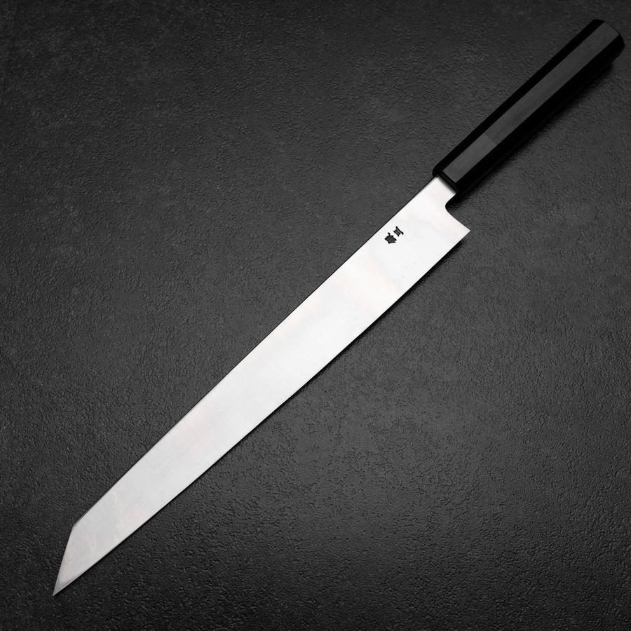 Kiritsuke Yanagiba Silver Steel #3 Kasumi Büffelhorn und Ebenholz Griff 300mm - Image 2