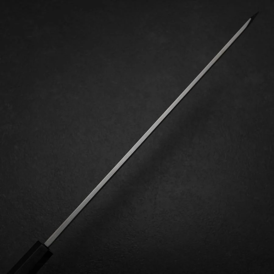 Kiritsuke Yanagiba Silver Steel #3 Kasumi Büffelhorn und Ebenholz Griff 300mm (Sori) - Image 5