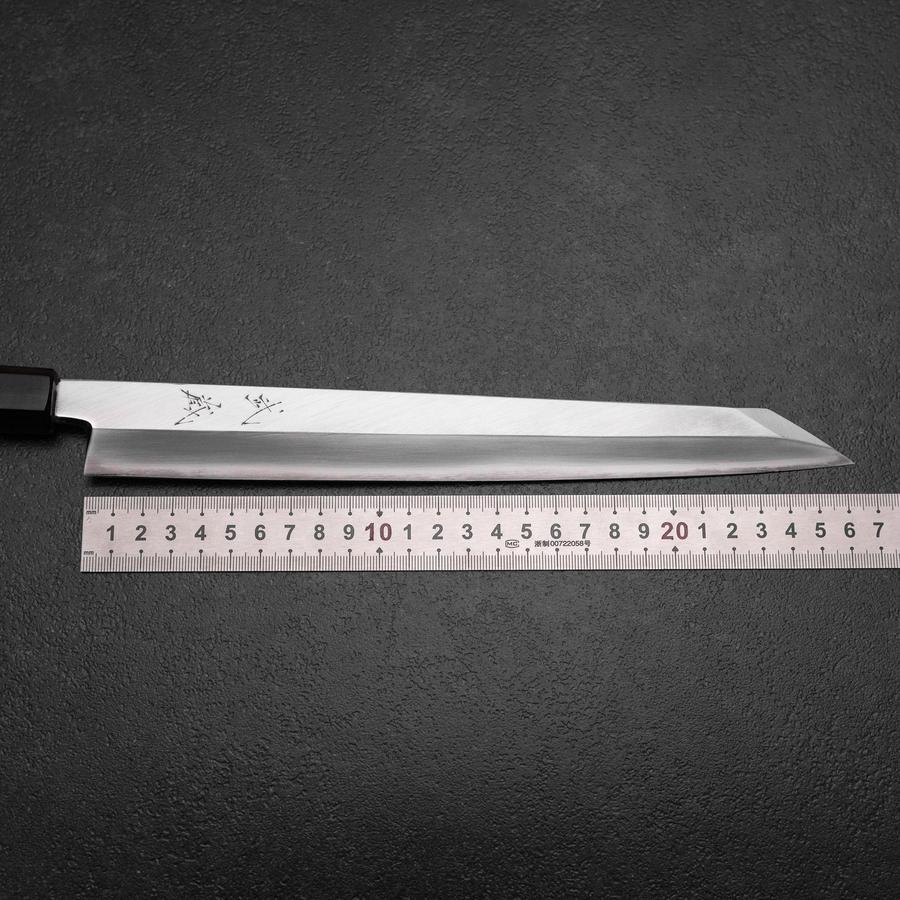 Kiritsuke Yanagiba Silver Steel #3 Kasumi Büffelhorn und Magnolienholz Griff 270mm - Image 7