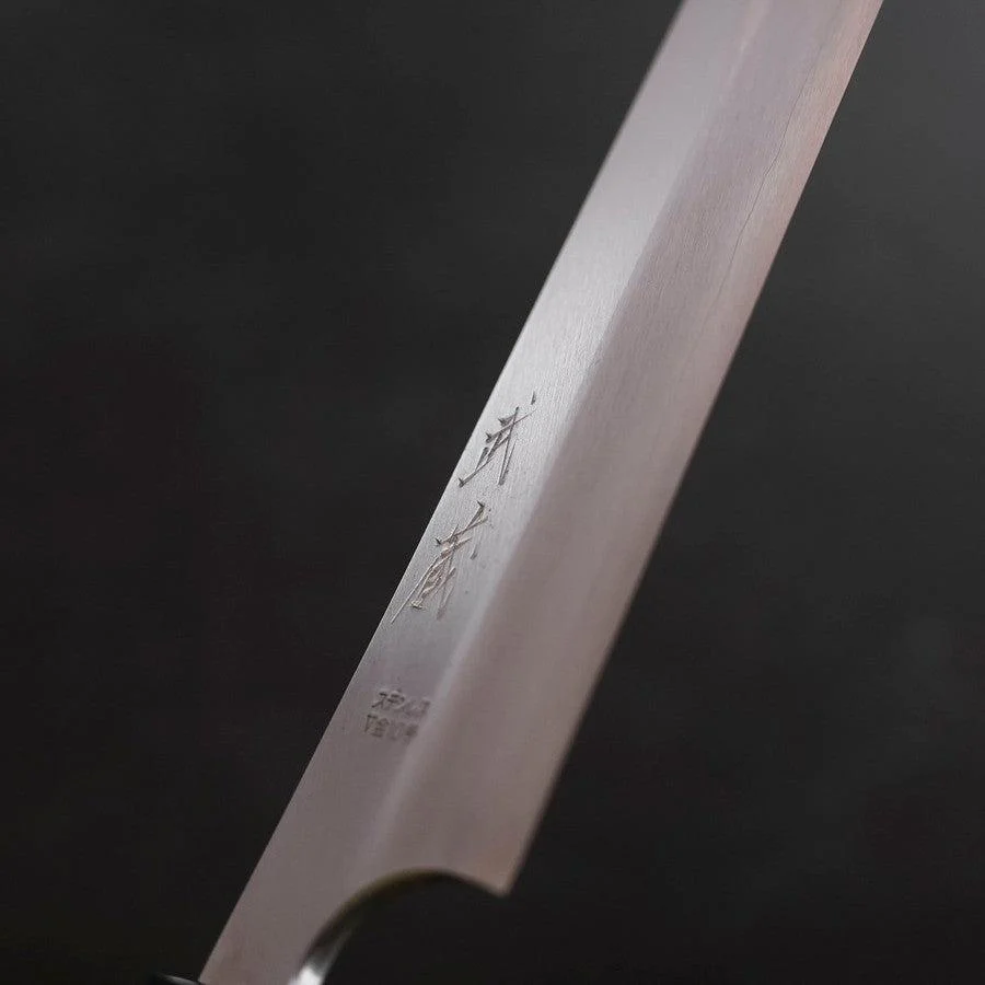 Kiritsuke Yanagiba VG-10 Poliert Büffelhorn und Ebenholz Griff 300mm - Image 3