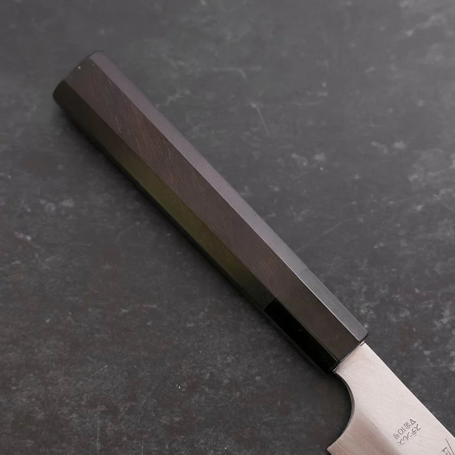 Kiritsuke Yanagiba VG-10 Poliert Büffelhorn und Ebenholz Griff 300mm - Image 6