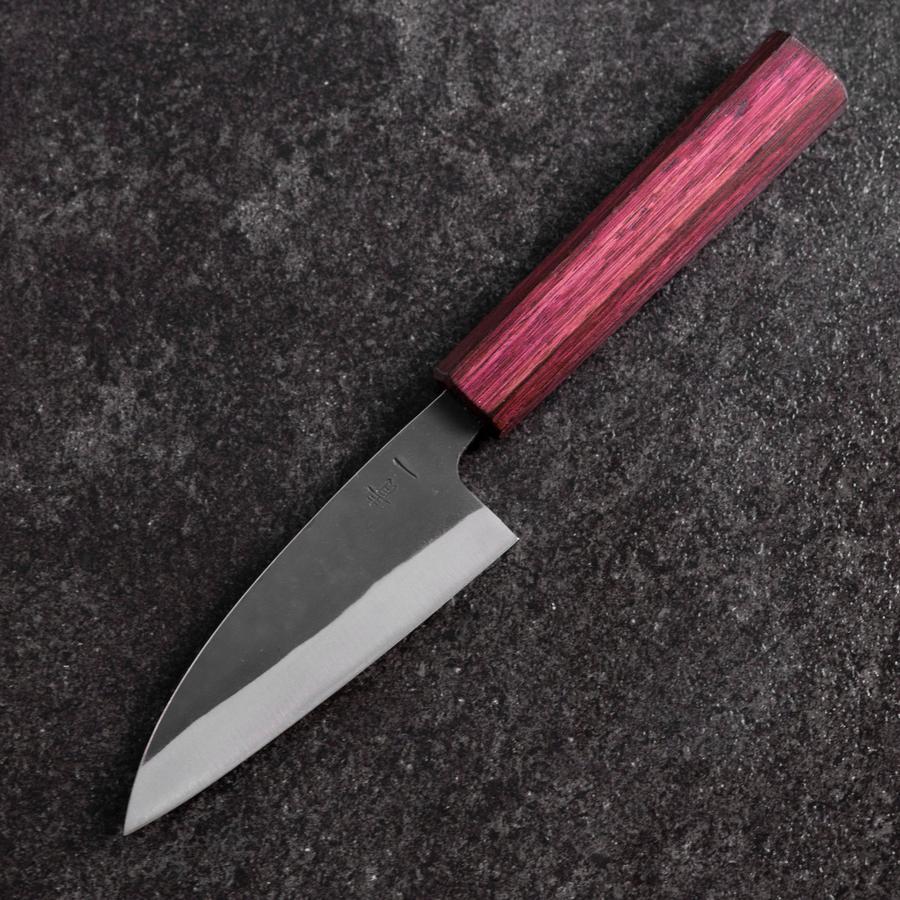 Funayuki Blue Steel #1 Kurouchi Lila Urushi Griff 105mm - Image 2