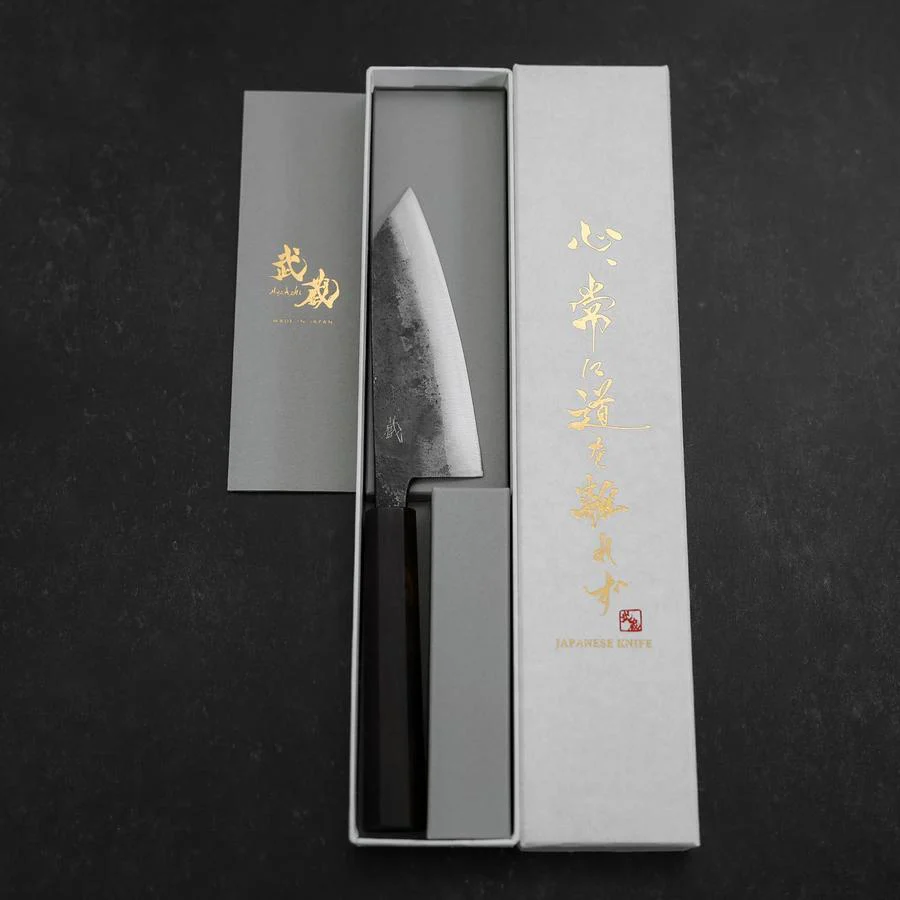 Kobunka Blue Steel #2 Kurouchi Ebenholz Griff 120mm - Image 8