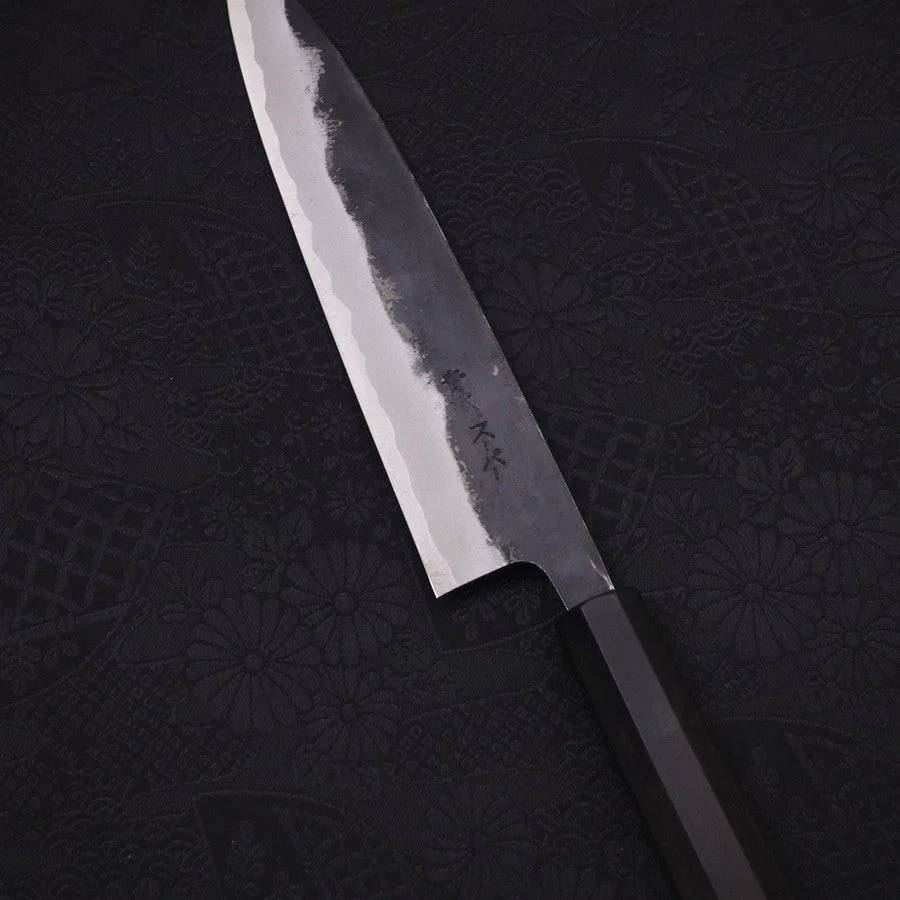 Koyanagi Aogami-Super Kurouchi Büffelhorn und Ebenholz Griff 150mm - Image 3