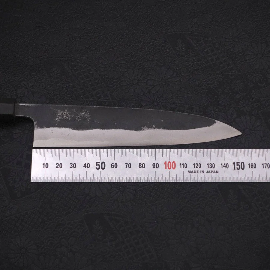 Koyanagi Aogami-Super Kurouchi Büffelhorn und Ebenholz Griff 150mm - Image 7