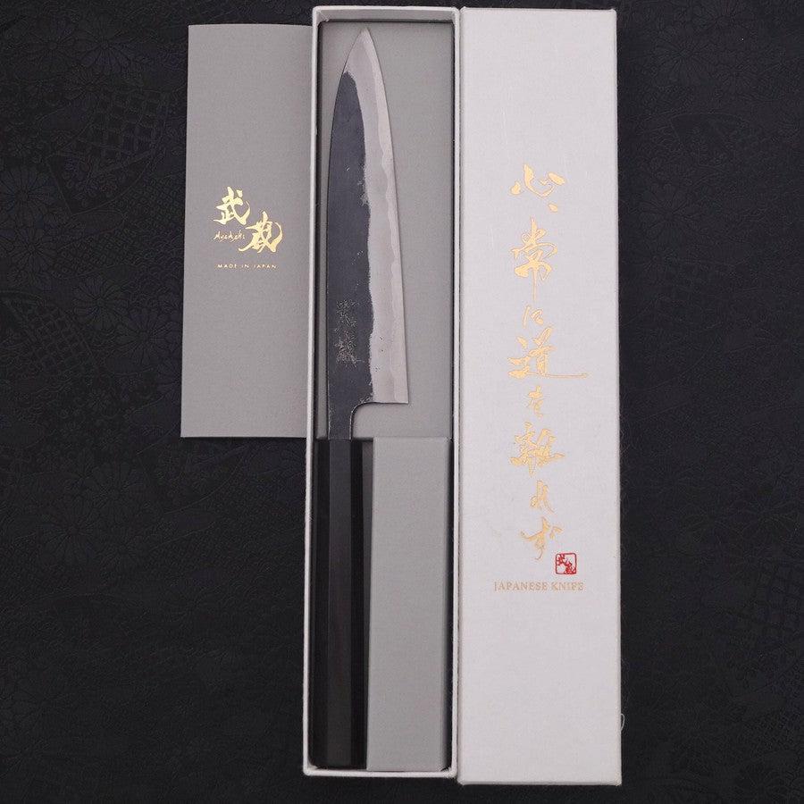 Koyanagi Aogami-Super Kurouchi Büffelhorn und Ebenholz Griff 150mm - Image 8