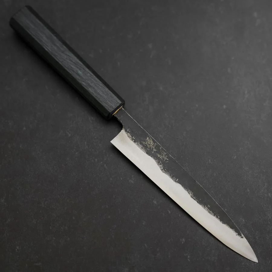 Koyanagi Blue Steel #1 Kurouchi Dunkelblauer Urushi Griff 150mm