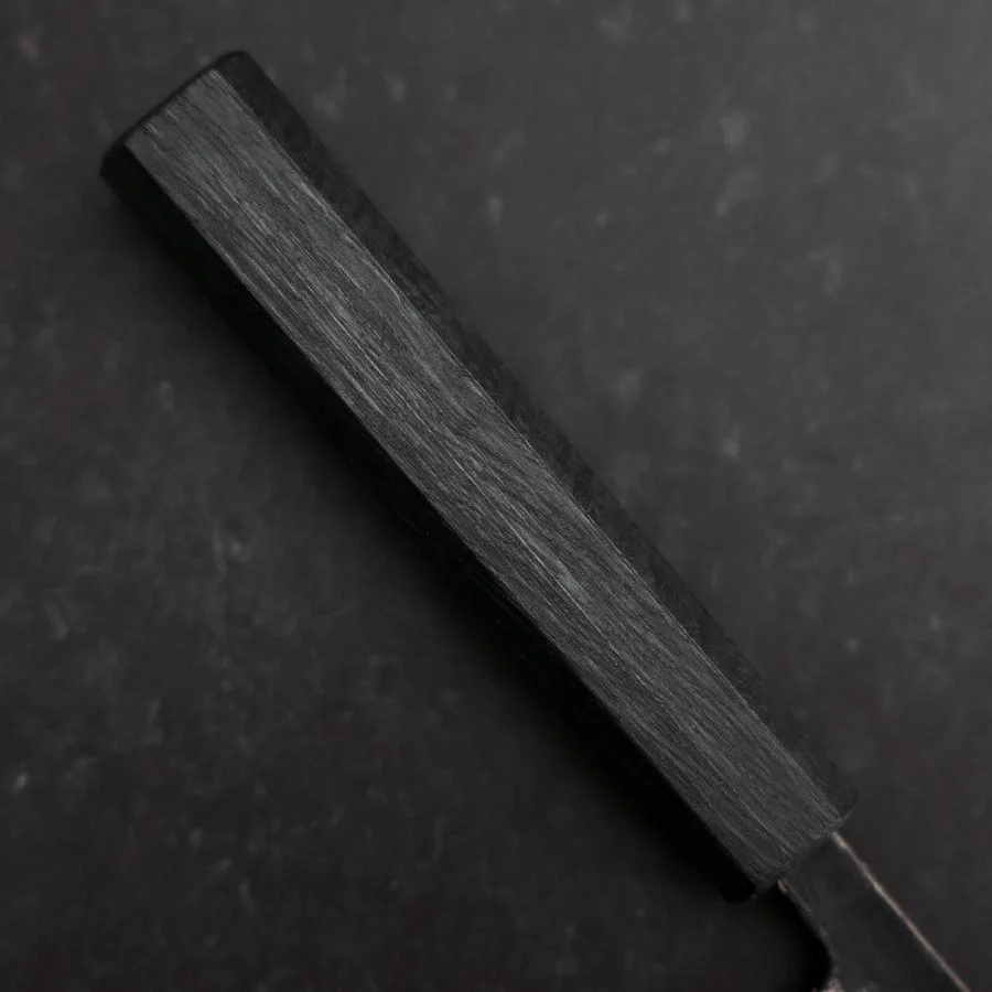Koyanagi Blue Steel #1 Kurouchi Dunkelblauer Urushi Griff 150mm - Image 6