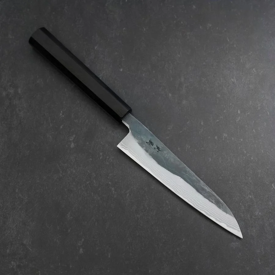 Petty V-Toku 2 Kurouchi Damast Büffelhorn und Ebenholz Griff 145mm