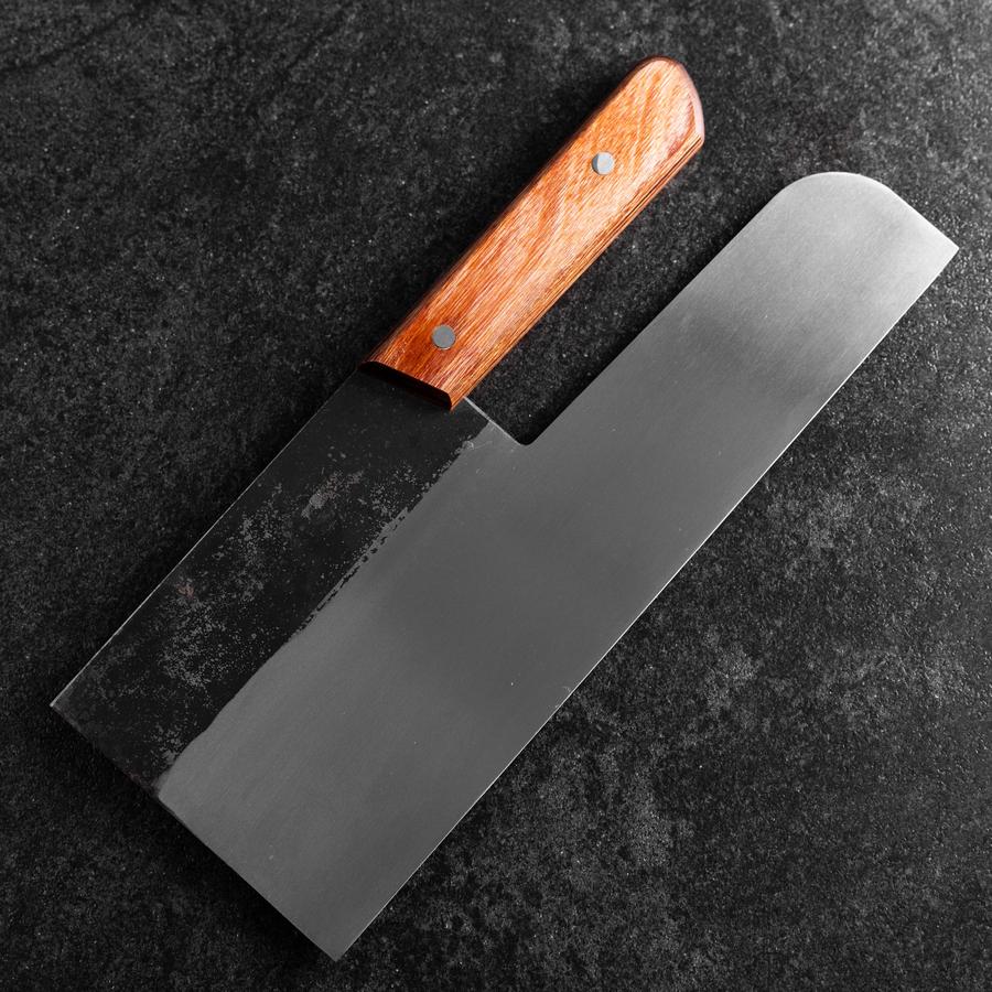 Menkiri (Nudelmesser) Blue Steel #2 Kurouchi Brauner Westlicher Griff 330mm - Image 2