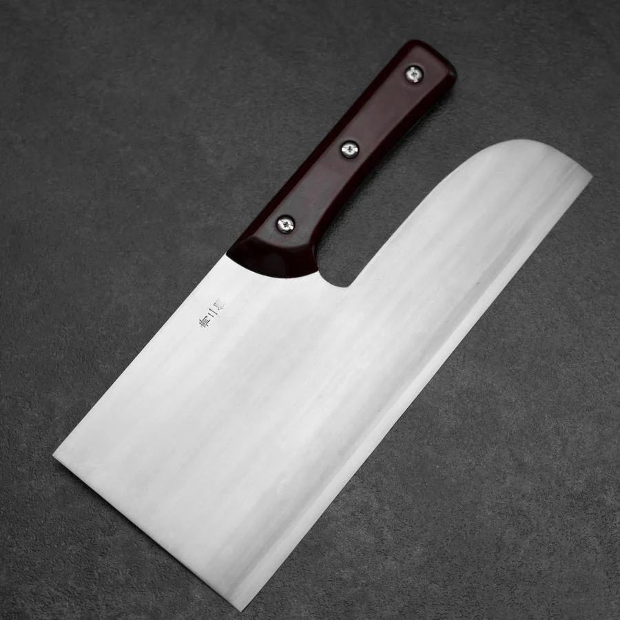 Menkiri (Nudelmesser) Blue Steel #2 Poliert Roter Urushi Griff 300mm - Image 2