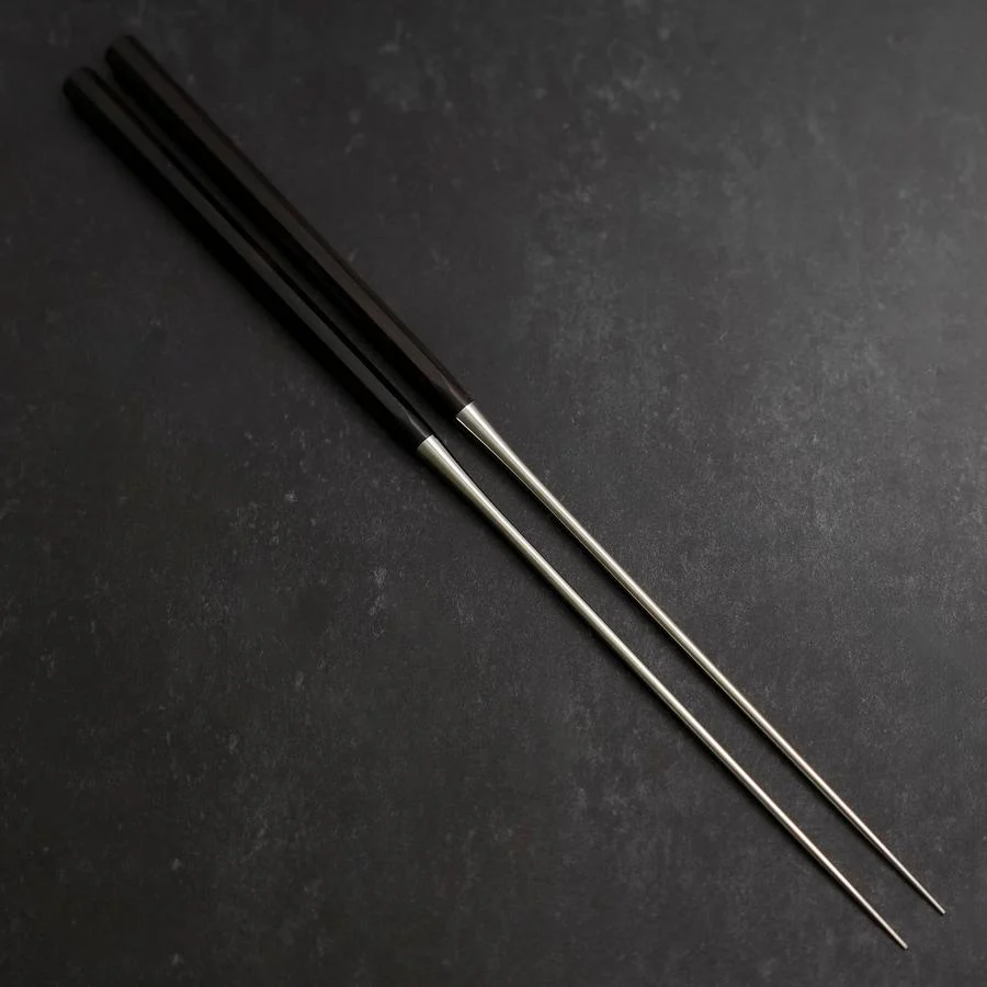 Moribashi Essstäbchen Honyaki Edelstahl Dawn Griff 180mm - Image 3