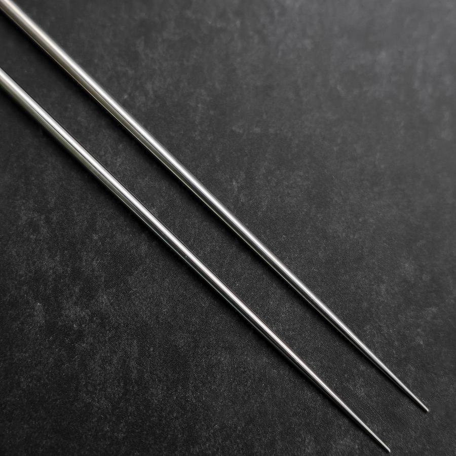 Moribashi Essstäbchen Honyaki Edelstahl Dawn Griff 180mm - Image 4