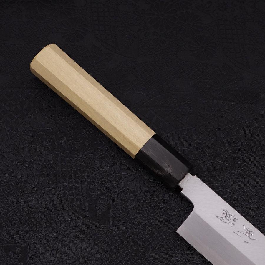 Mukimono White Steel #2 Kasumi Büffelhorn und Magnolienholz Griff 180mm - Image 6