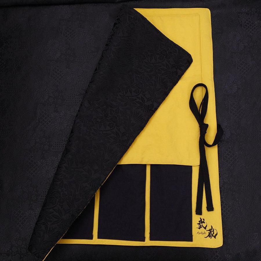 Musashi Japanische Küchenmesser Rolle Schwarz Phönix 4 Taschen Handgefertigt - Image 2