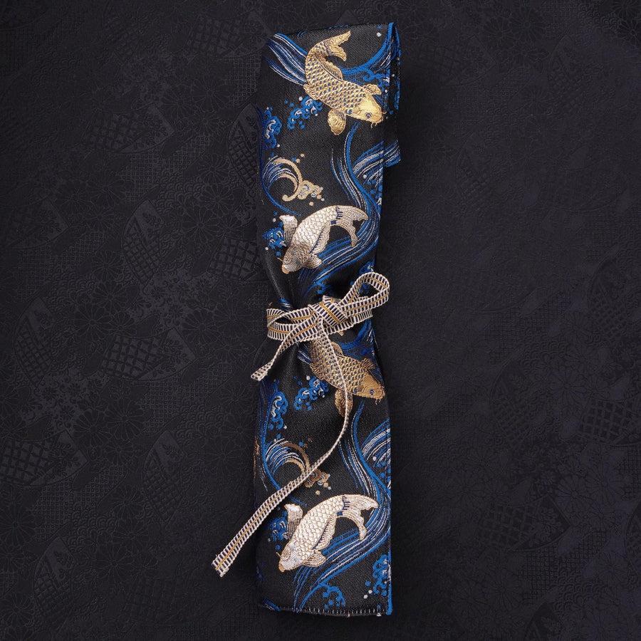 Musashi Japanische Küchenmesser Rolle Blau Koi 1 Tasche Handgefertigt