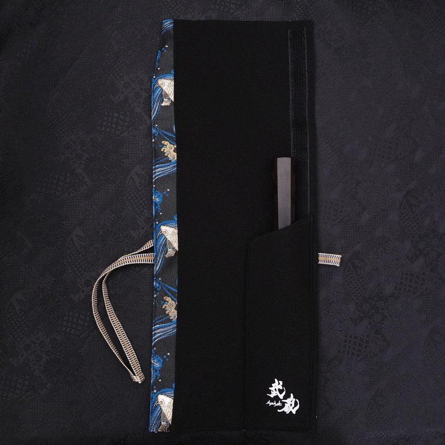 Musashi Japanische Küchenmesser Rolle Blau Koi 1 Tasche Handgefertigt - Image 3