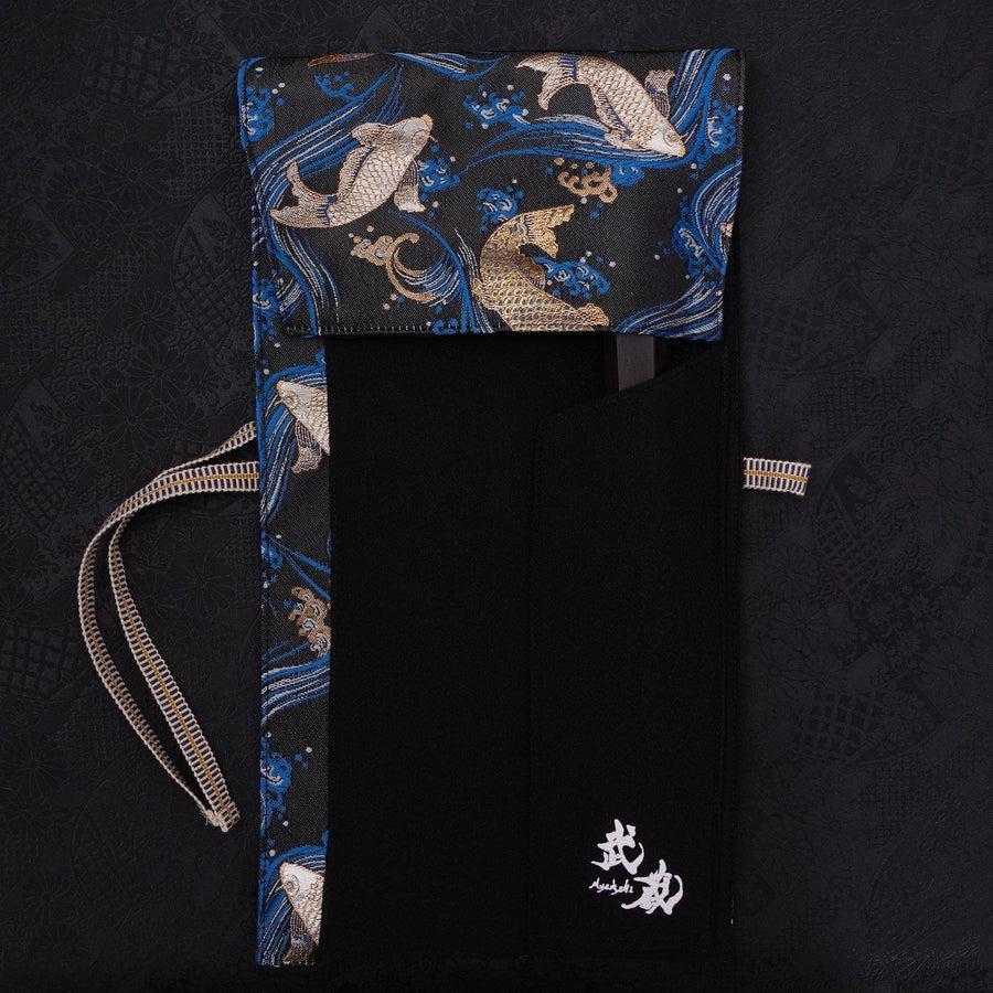 Musashi Japanische Küchenmesser Rolle Blau Koi 1 Tasche Handgefertigt - Image 4