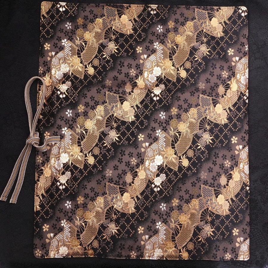 Musashi Japanische Küchenmesser Rolle Gold Sakura und Fächer 4 Taschen Handgefertig - Image 6