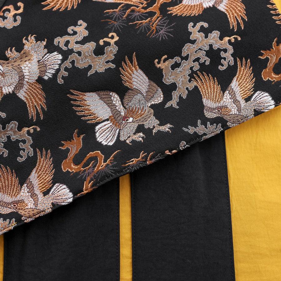 Musashi Japanese Style Kitchen Knife Roll Gold Hawk 4 Pockets Handmade - Image 5