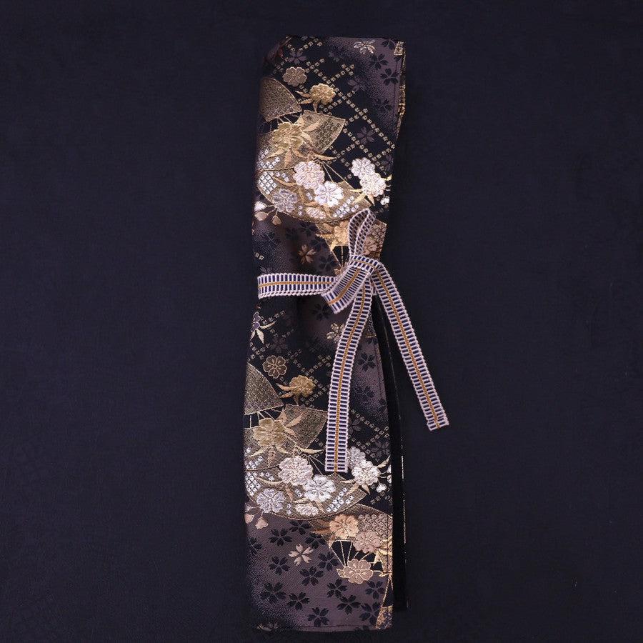 Musashi Japanische Küchenmesser-Rolle Gold Sakura & Fächer 1 Taschen Handgemacht