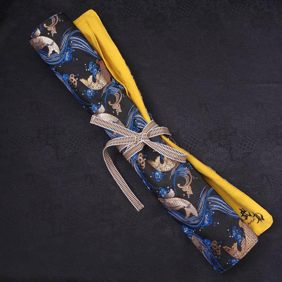 Musashi Japanische Küchenmesser Rolle Blau Koi 4 Taschen Handgefertigt
