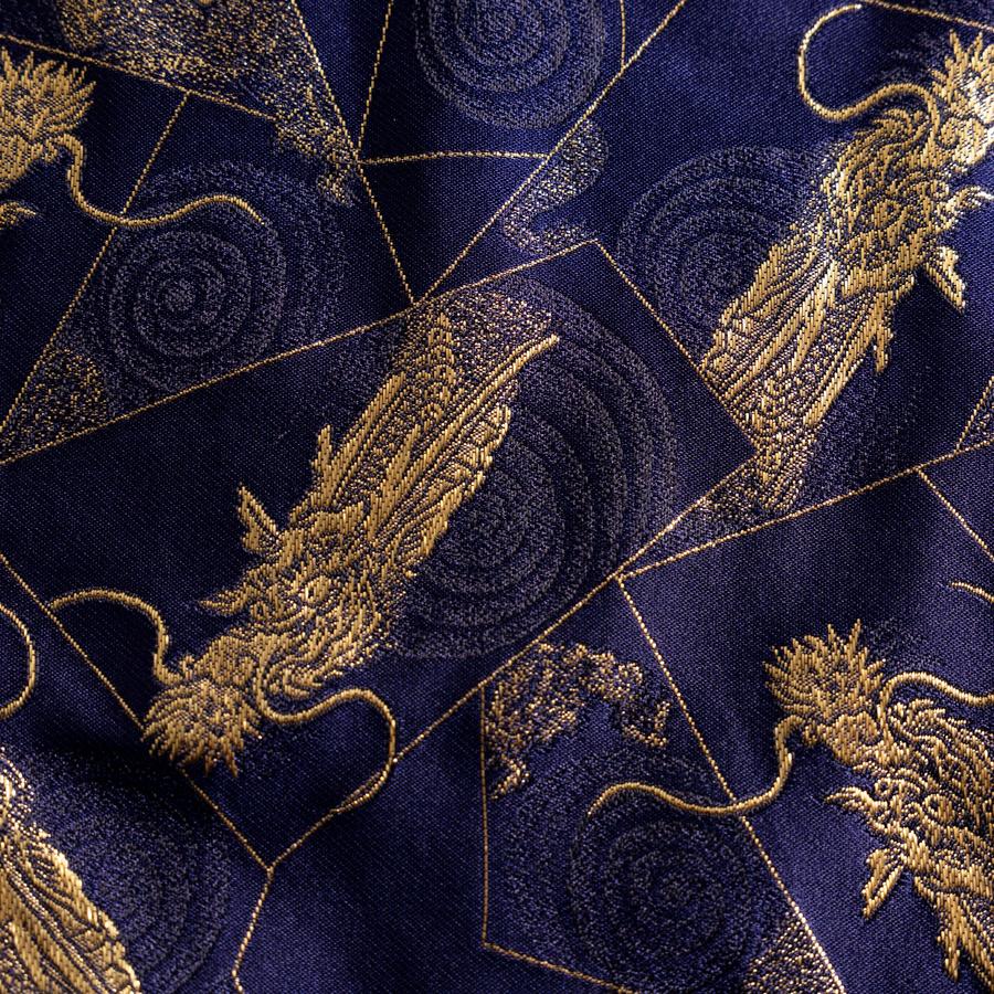 Musashi Japanische Küchenmesser Rolle Blau-Goldener Drache 4 Taschen Handgefertigt - Image 5