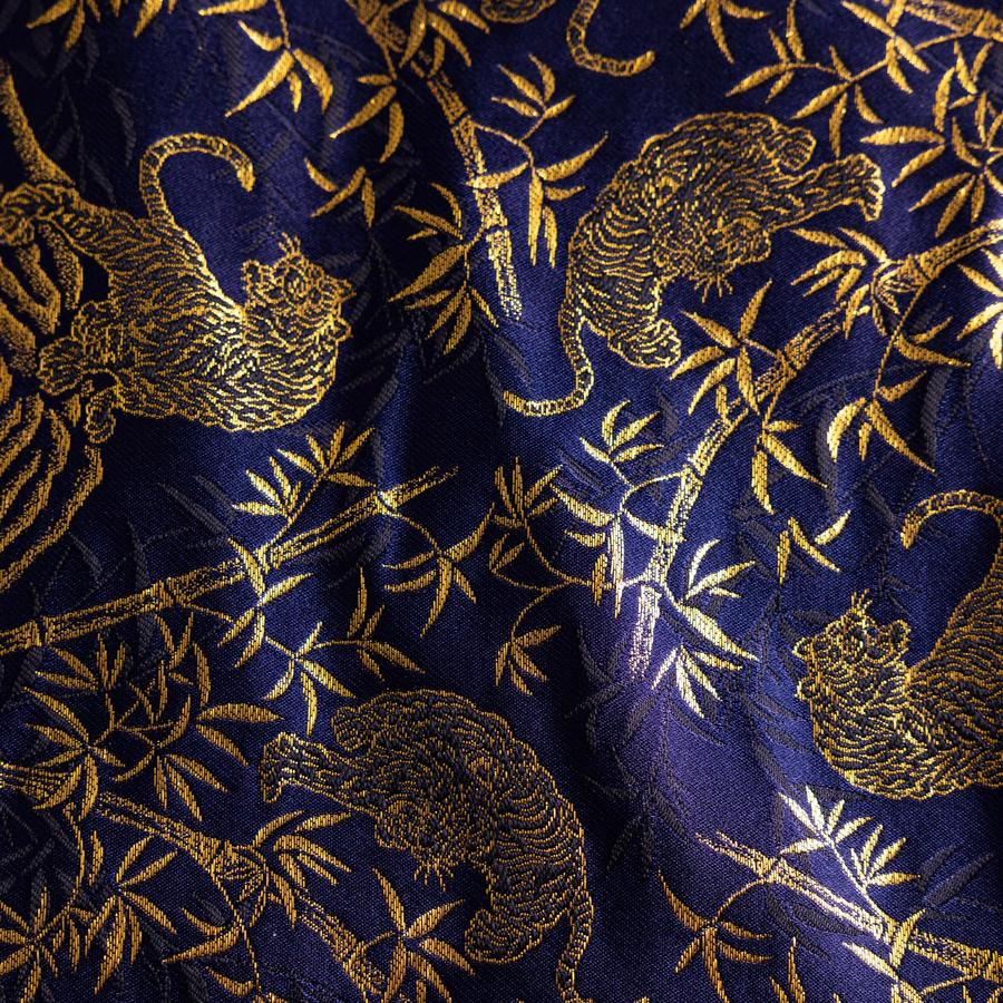 Musashi Japanische Küchenmesser Rolle Blau-Goldener Tiger 4 Taschen Handgefertigt - Image 5
